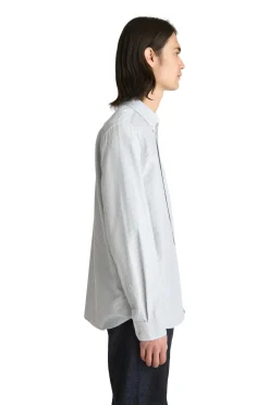 Skjorte<Livid Initial Navy Pinstripe Skjorte Striper