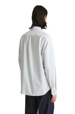 Skjorte<Livid Initial Navy Pinstripe Skjorte Striper