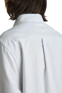 Skjorte<Livid Initial Navy Pinstripe Skjorte Striper