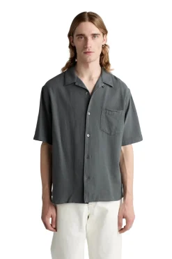 Skjorte<Livid Stone Loose Skjorte Grå