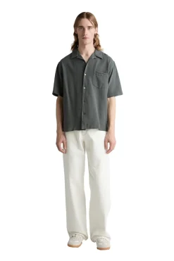 Skjorte<Livid Stone Loose Skjorte Grå