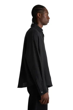 Skjorte<Livid Tim Black Bonded Skjorte Sort