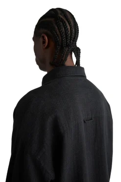 Skjorte<Livid Tim Black Bonded Skjorte Sort