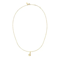 Maanesten<Maanesten D Alphabet Smykke Gull