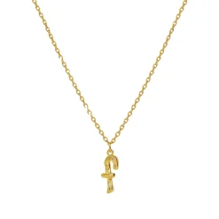 Maanesten<Maanesten F Alphabet Smykke Gull