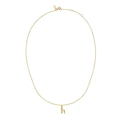 Maanesten<Maanesten H Alphabet Smykke Gull