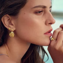 Maanesten<Maanesten Maurea Earrings Øredobber Gull