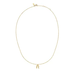 Maanesten<Maanesten N Alphabet Smykke Gull