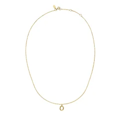 Maanesten<Maanesten O Alphabet Smykke Gull