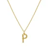 Maanesten<Maanesten P Alphabet Smykke Gull