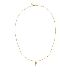 Maanesten<Maanesten P Alphabet Smykke Gull