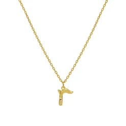 Maanesten<Maanesten R Alphabet Smykke Gull