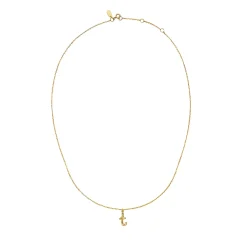 Maanesten<Maanesten T Alphabet Smykke Gull