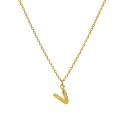 Maanesten<Maanesten V Alphabet Smykke Gull