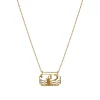 Maanesten<Maanesten Zodiac Aquarius Necklace Vannmann Smykke Gull