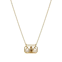 Maanesten<Maanesten Zodiac Cancer Necklace Kreps Smykke Gull