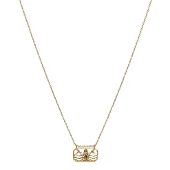 Maanesten<Maanesten Zodiac Cancer Necklace Kreps Smykke Gull