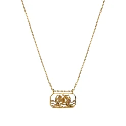 Maanesten<Maanesten Zodiac Gemini Necklace Tvilling Smykke Gull