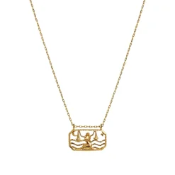 Maanesten<Maanesten Zodiac Libra Necklace Vekt Smykke Gull