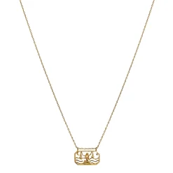 Maanesten<Maanesten Zodiac Libra Necklace Vekt Smykke Gull