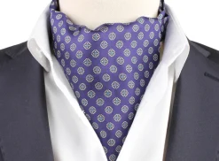 Tilbehør<Manzini Montecristo Silk Ascot Slips Marine