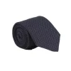Tilbehør<Manzini Nohr Burt Navy Grenadine Slips Mørkeblå