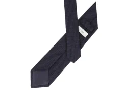Tilbehør<Manzini Nohr Burt Navy Grenadine Slips Mørkeblå