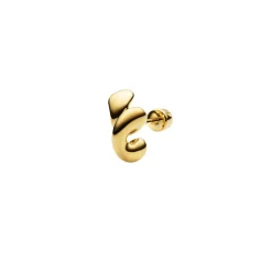 Maria Black<Maria Black Coil Whirl Stud Right Gold Øredobber Gull