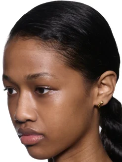 Maria Black<Maria Black Coil Whirl Stud Left Gold Øredobber Gull