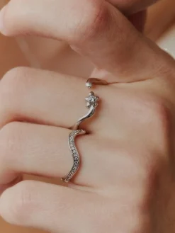 Maria Black<Maria Black Rose Ring Ring Sølv