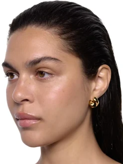 Maria Black<Maria Black Saddle Earrings Small Øredobber Gull