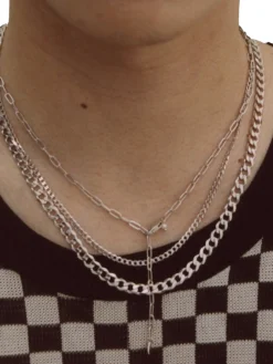 Maria Black<Maria Black Saffi Necklace 43 Silver Smykke Sølv