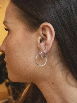 Maria Black<Maria Black Senorita 20 Hoop Øredobber Sølv