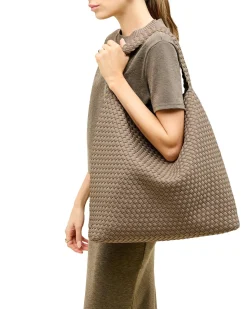 Naghedi|Veske<Naghedi Nomad Hobo Large Veske Lysebrun Cashmere