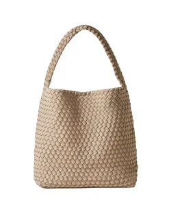 Naghedi|Veske<Naghedi Nomad Medium Hobo Veske Taupe Cashmere