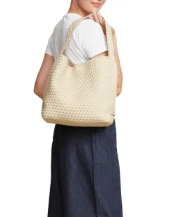 Naghedi|Veske<Naghedi Nomad Medium Hobo Veske Beige Ecru