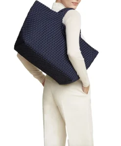 Naghedi|Veske<Naghedi St. Barths Large Tote Veske Mørkeblå Ink Blue