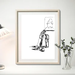 Kunst<ole-kristian joki haukeberg Sort/hvitt A4 Kunst