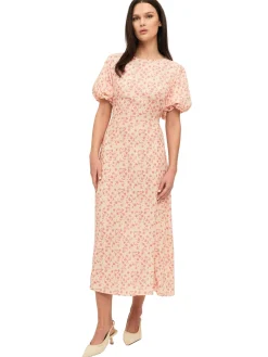 Kjole<Once Untold Athilda Dress Kjole Beige Og Rosa