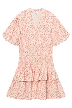 Kjole<Once Untold Athilda Smock Dress Kjole Beige Og Rosa