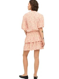 Kjole<Once Untold Athilda Smock Dress Kjole Beige Og Rosa