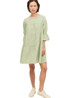 Kjole<Once Untold Indiana Dress Kjole Hvit Og Grønn