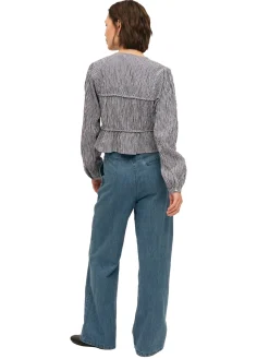 Skjorter<Once Untold Indiana String Blouse Skjorte Navy