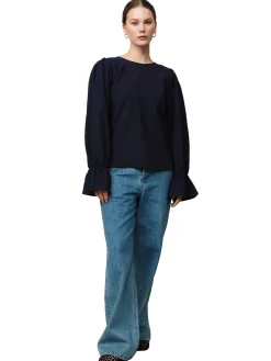 Skjorter<Once Untold Mercer Blouse Skjorte Marine