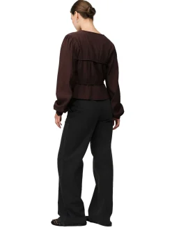 Skjorter<Once Untold Mercer String Blouse Skjorte Brun