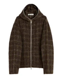 Genser<Our Legacy Full Zip Hood Genser Brun Melert