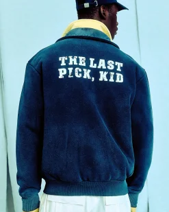 Genser<PAL The Last Pick Kid Colar Zip Genser Mørkeblå