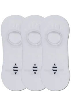 Tilbehør<Panos Emporio Hans Erik Cotton No Show Liner 3pk Sokker Hvit