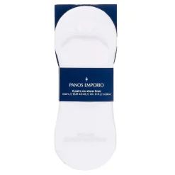 Tilbehør<Panos Emporio Runar Cotton No-Show Sokker Hvit