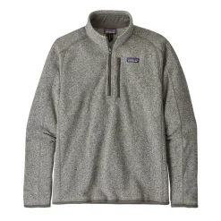 Genser<Patagonia M Better Sweater 1/4 Zip Stonewash Genser Lys Grå Melert